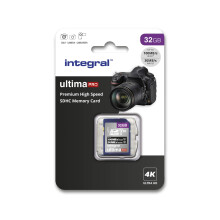 INTEGRAL MEMORY Cartão SDHC/XC V30 UHS-I U3 de Alta Velocidade Premium 32GB