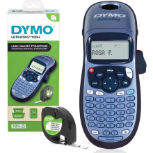 Dymo LetraTag LT-100H Handheld Label Maker | ABC Keyboard Label Printer with Easy-to-Use, 13 Character LCD Screen | for Home or Office | Blue