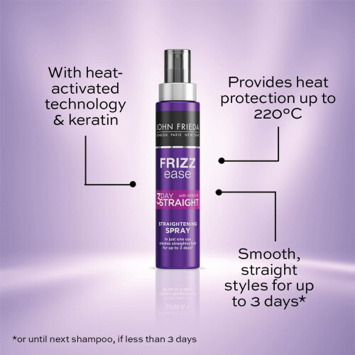 John Frieda Frizz Ease 3 Day Straight Semi Permanent Styling Spray, 100 ml 1