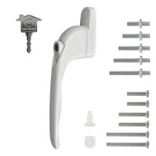 Home Secure Universal uPVC Window Handle Multi-Spindle - White