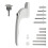 Home Secure Universal uPVC Window Handle Multi-Spindle - White 1
