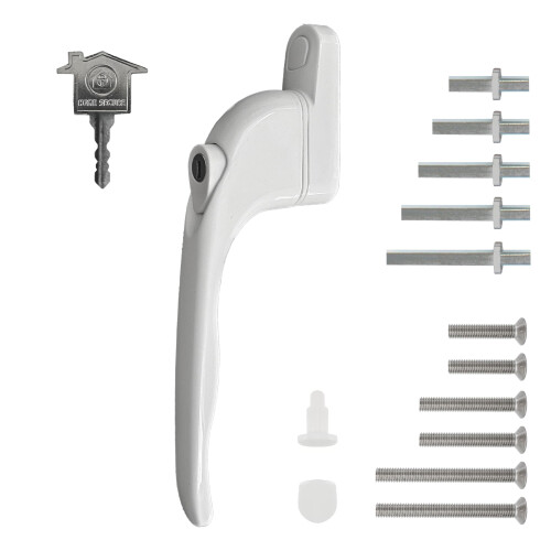 Home Secure Universal uPVC Window Handle Multi-Spindle - White