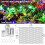Patio Garden Net Light String Led Outdoor Waterproof Battery Operated,8 Modes Remote Timer Dimmable,Multi-Colored Mesh Light for Bush Deck Fence Wall 7