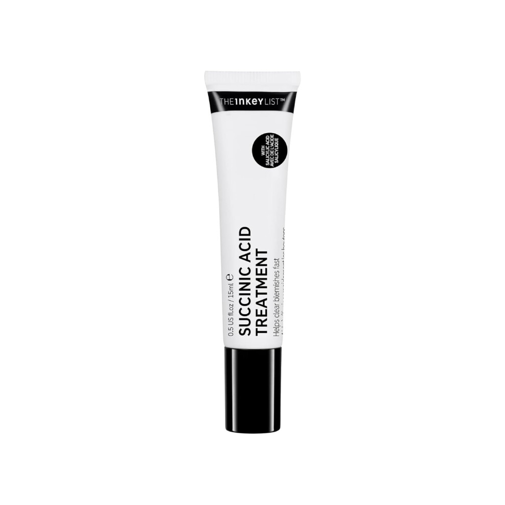The Inkey List Succinic Acid Treatment 15Ml, Clears Blemishes, Reduces Inflammation, Fragrance Free, Suitable For All Skin Types