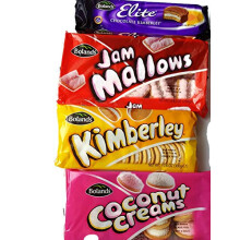 Bolands Biscuits Variety pk Kimberley, Jam Mallow, Coconut Cream, Chocolate Kimberley