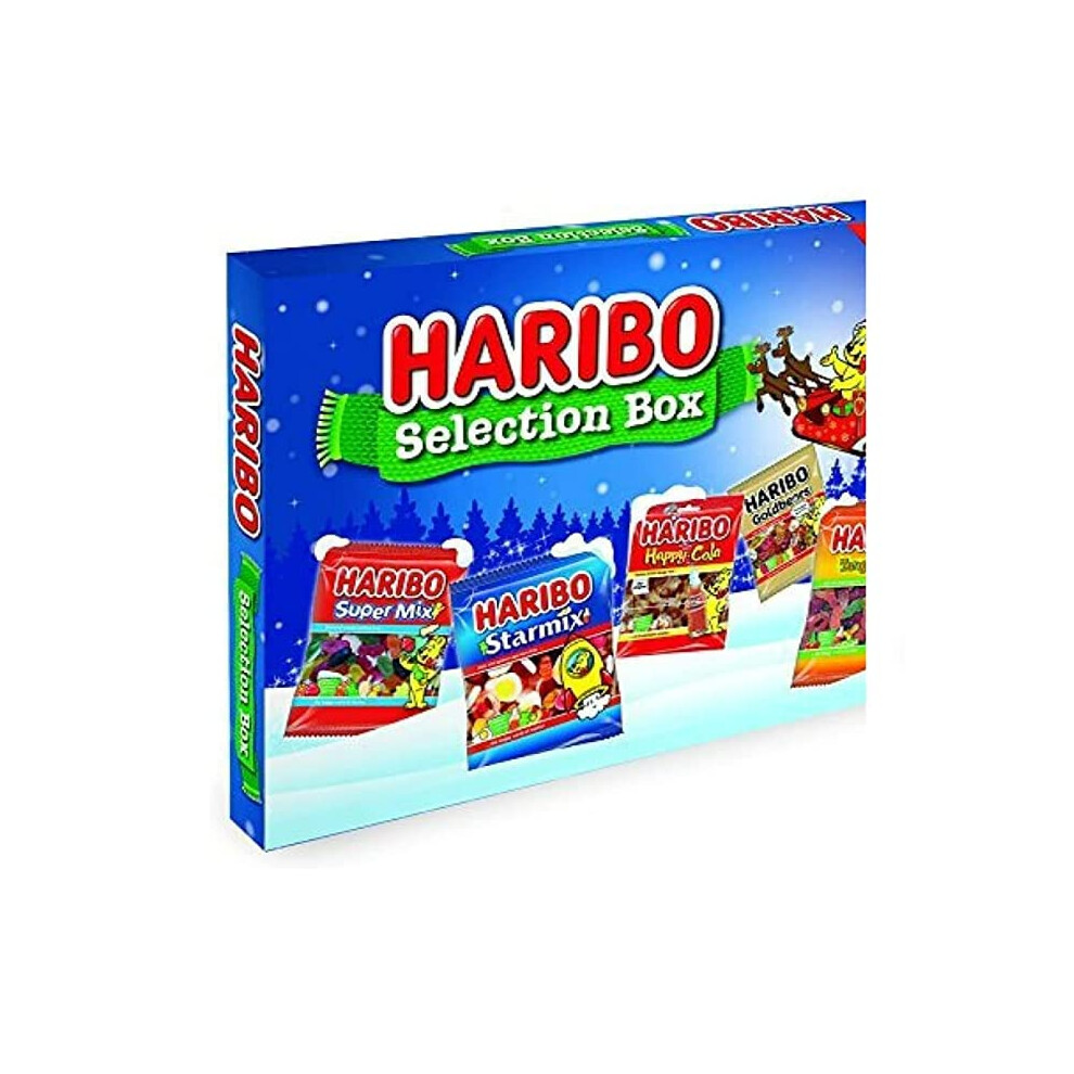 Christmas Selection Box 182g - Haribo's Selection Box with a Thank You Sticker - Christmas Sweet Treats For Kids and Adult