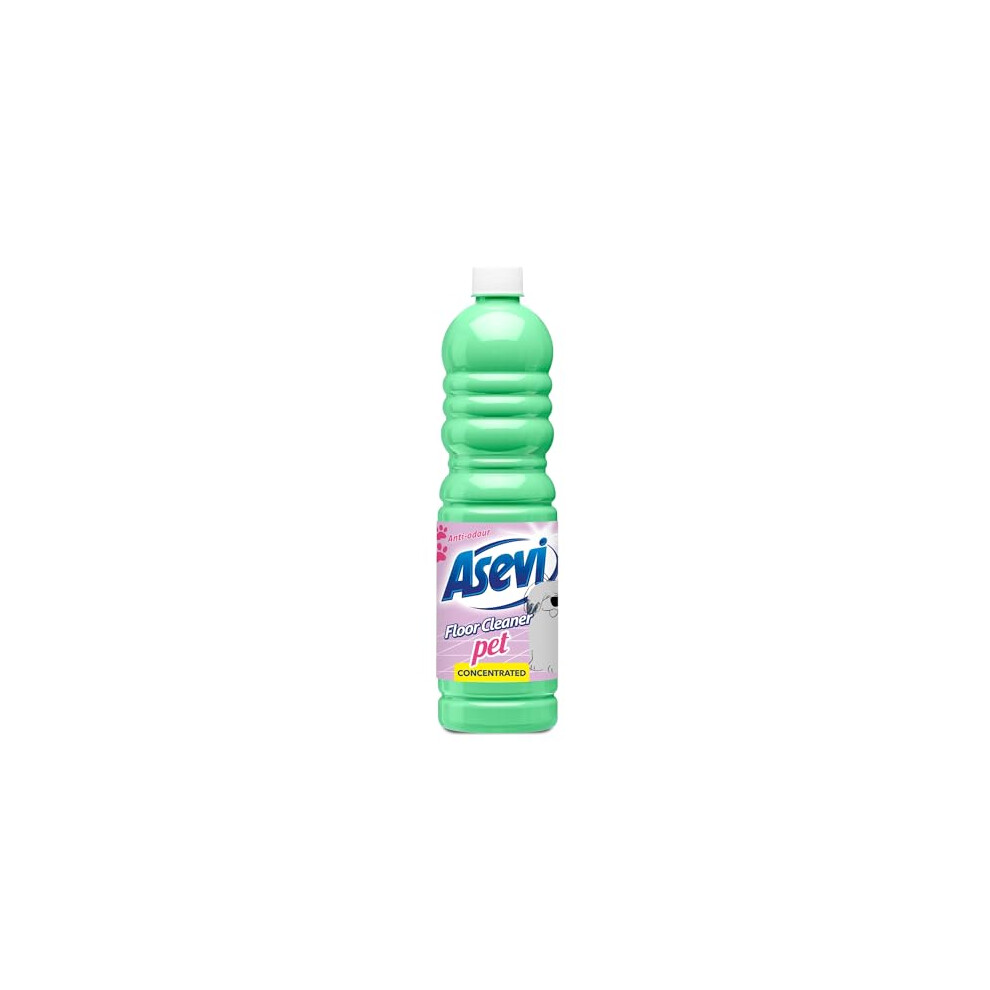 Asevi Concentrated Floor Cleaner Liquid, Hard Floor Cleaner, Laminate Floor Cleaner, 1L, Pet