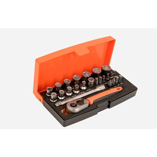Bahco SL25 25 Piece 1/4" Drive Socket Set (SL25) 1
