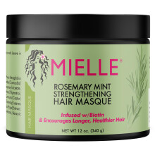 Mielle Rosemary Mint Strengthening Hair Masque, Essential Oil & Biotin Deep Treatment, Miracle Repair for Dry, Damaged, & Frizzy Hair, 340 ml (Pack of