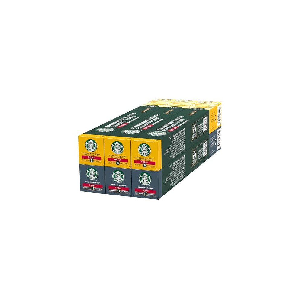 Decaf Explorer Variety Pack by Nespresso, Coffee Capsules 6 x 10 (60 Capsules) - Amazon Exclusive