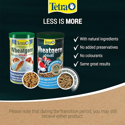 Tetra Pond Wheatgerm Sticks - 1 L 2