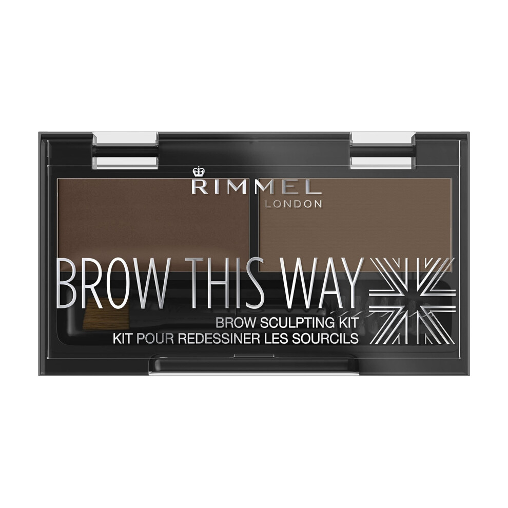 London Brow This Way Eyebrow Powder Sculpting Kit, 2.4g