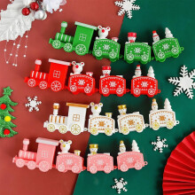 Christmas Train Accessories Christmas Decoration New Year Ornaments Xmas Kids Gifts Top of Cake Supplies Navidad Desk Decor