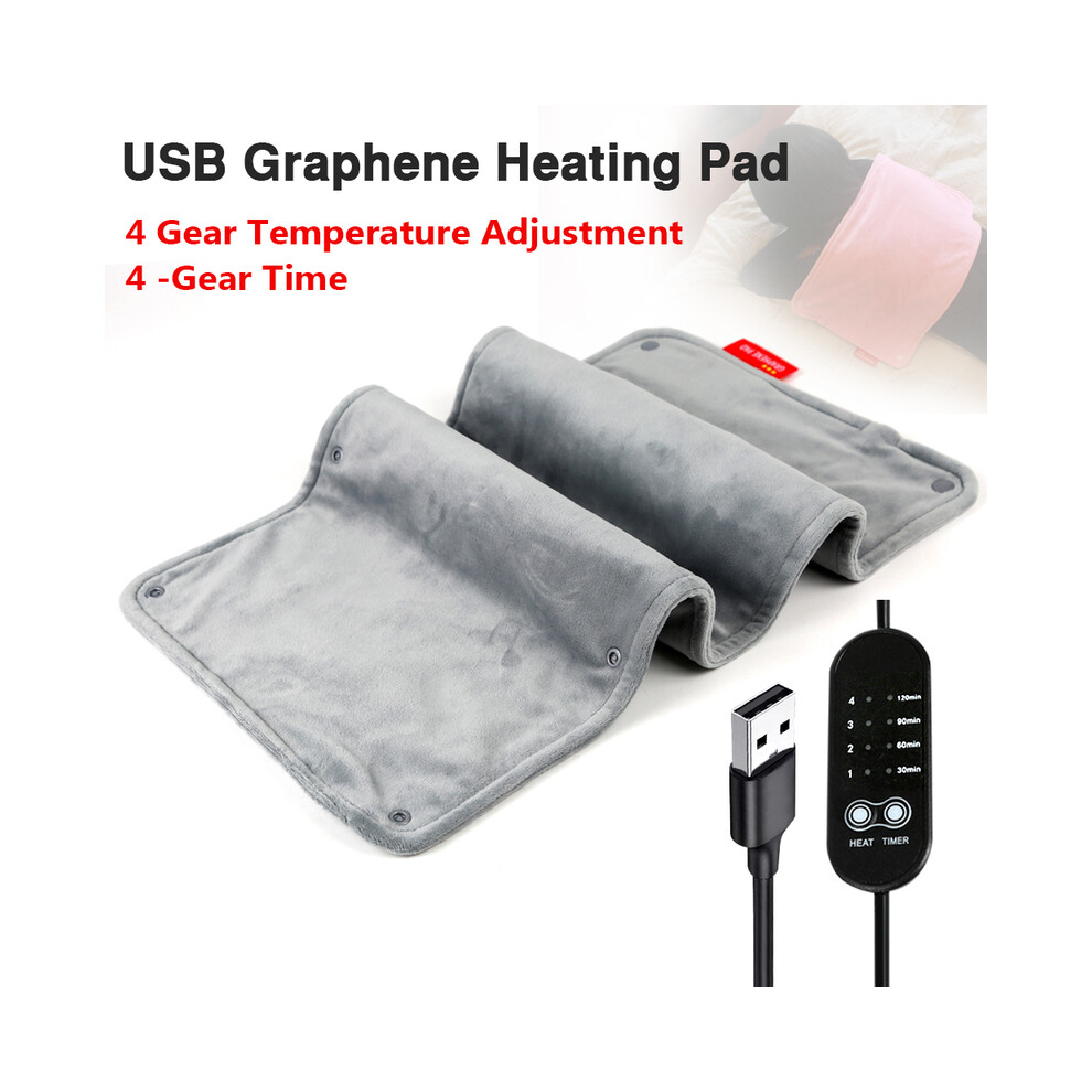 Maxpower Pink (M, ) Graphene Electric Blanket Electric Heating Insulation Blanket Office Car Heated Chair Cushion 4-Hotspeed Timing Usb Power Supply