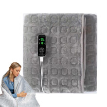 Electric Blanket Flannel Blanket Mattress Winter Machine Washable Double Layer Temperature Control Warmer Heated Throw Blanket