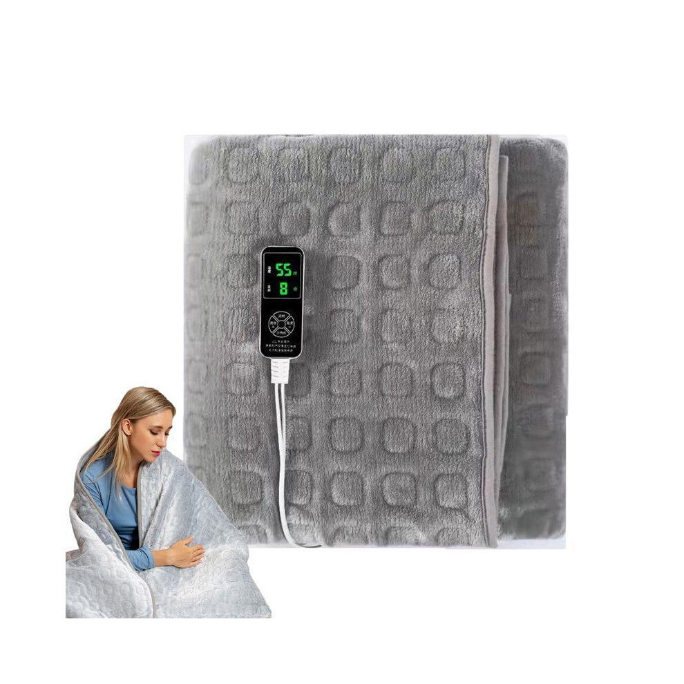 Electric Blanket Flannel Blanket Mattress Winter Machine Washable Double Layer Temperature Control Warmer Heated Throw Blanket