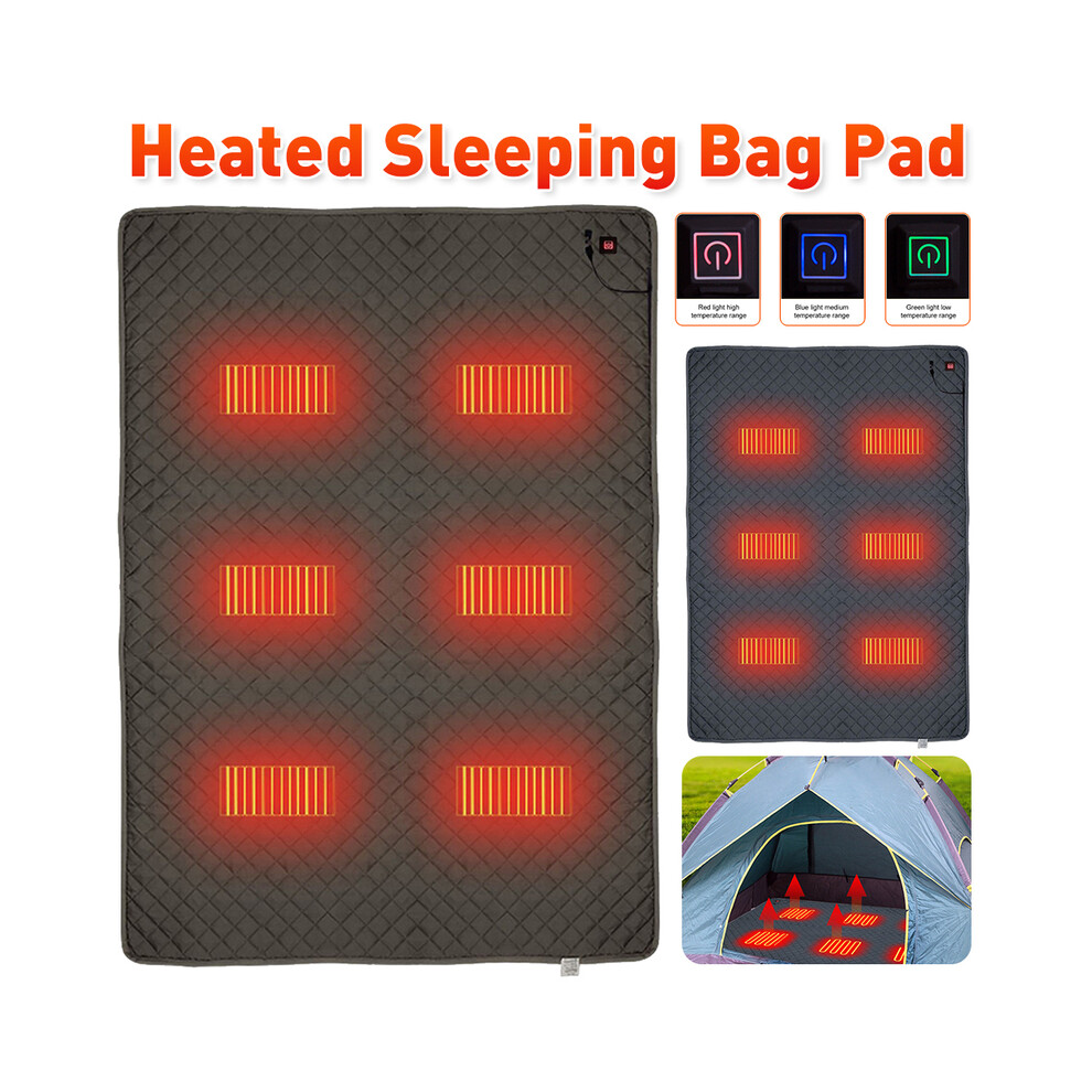 Camping Sleeping Bag Electric Heating Blanket 3 Gear Electric Heated Pad Waterproof USB Heating Mat Sleeping Pad Outdoor Camping