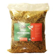 Extra Select Dried Mealworms for Wild Birds - High-Protein Food, 5 Litre Bag (Robins to Hedgehogs)
