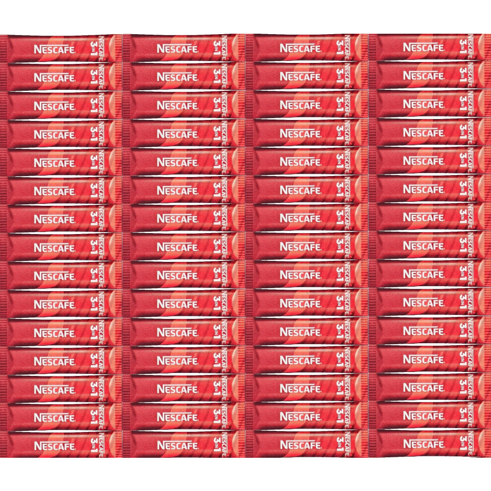 Nescafe 3In1 Original Eu Made Long Expiry Date Individual Instant Coffee Sachets (100 Sachets)
