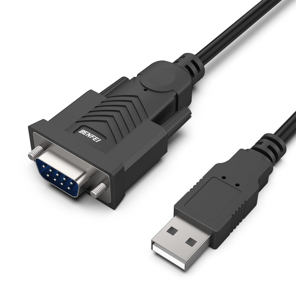 USB to Serial Adapter, USB to RS-232 Male (9-pin) DB9 Serial Cable, Prolific Chipset, Windows 11/10/8.1/8/7, Mac OS X 10.6 and Above, 1.8M
