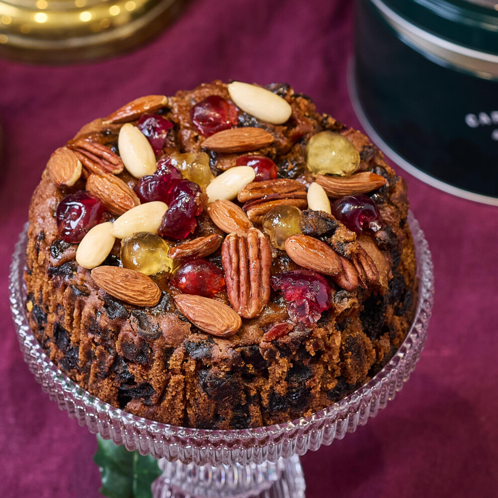 | Decorated Jewel Fruit Cake in Round Tin