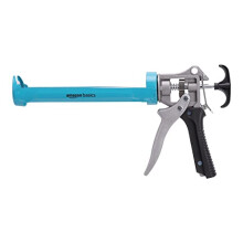 Heavy Duty Sealant Caulking Gun - 310 ml (0.3 Litres) - 12:1 Thrust Ratio, Aluminium handle with plastic support grip, Blue/Grey