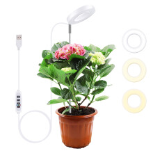 Plant Growing Light, 48 LEDs Full Spectrum Growing Light Lamp for Indoor Plant,10 Adjustable Brightness with Auto On/Off Timer 3/9/12H for Small Plant