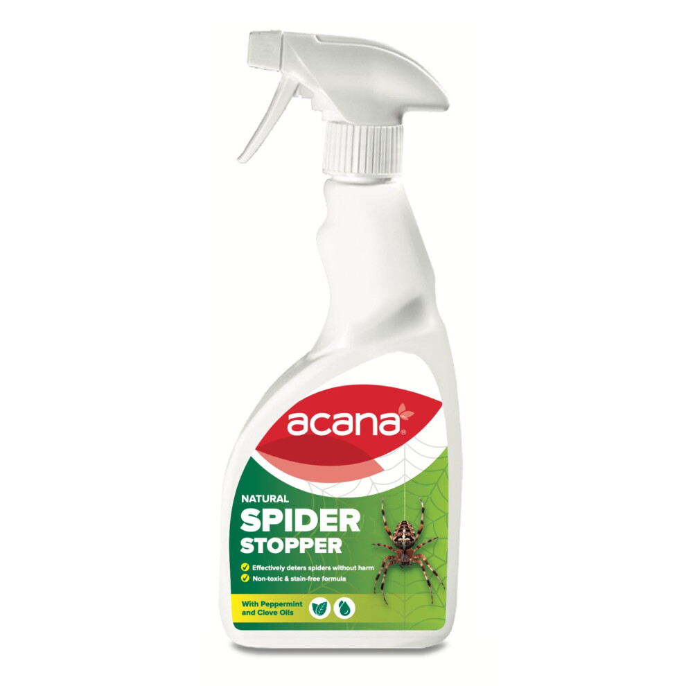 Natural Spider Stopper 500ml Spray | Long Lasting up to 12 Weeks | Established British Repellent Formula | Use on Any Surface - Will not Stain | No