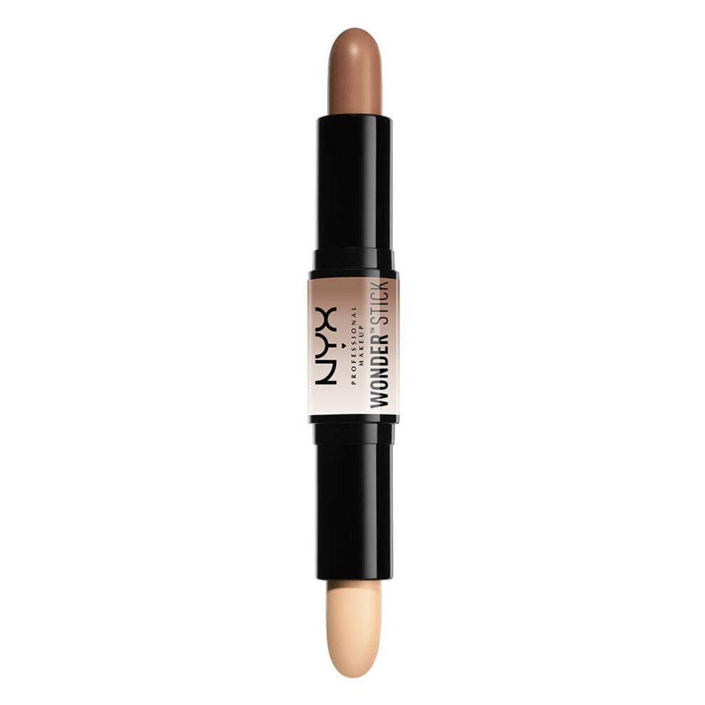 Wonderstick, Dual-ended, On-the-Go Highlight and Contour Stick, Creamy Texture, Shade: Light