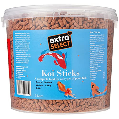 Complete Koi Sticks Fish Food Tub, 5 Litre