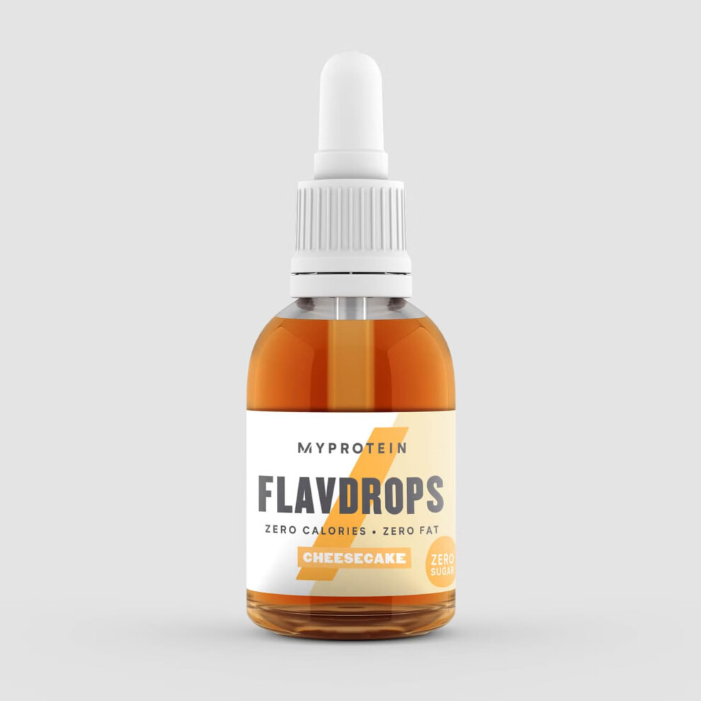 FlavDrops â Cheesecake, 50ml | Zero-Calorie Flavor Drops for Protein Shakes, Smoothies, and Meal Replacements