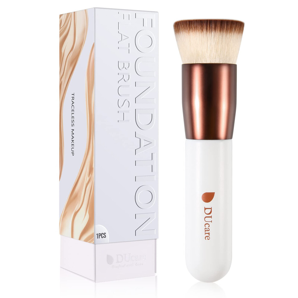 Foundation Brush Kabuki Make Up Brush Flat Top Makeup Brushes Perfect For Blending Liquid, Cream or Flawless Powder Cosmetics - Buffing, Stippling,