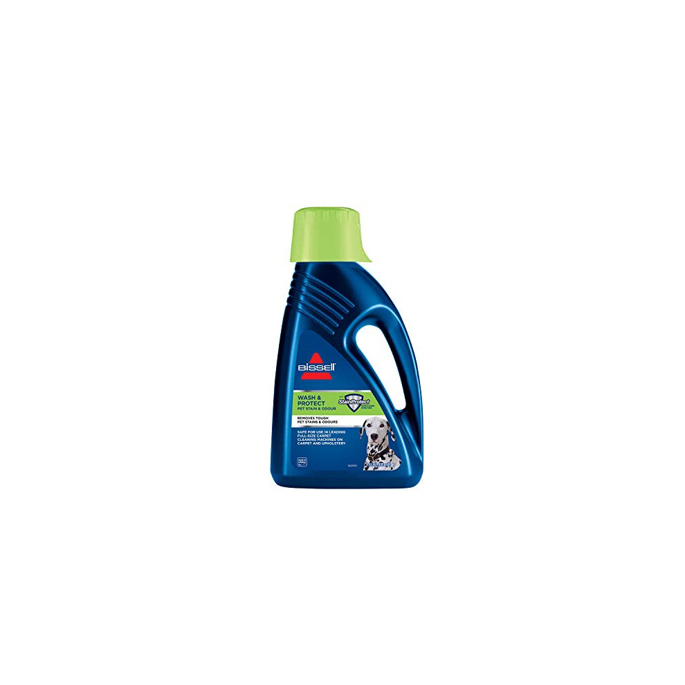Bissell Wash & Protect Pet Carpet Cleaner Solution | Upholstery Shampoo For Use With All Leading Upright Carpet Cleaners | Removes Pet Stains & Odours | 1087N