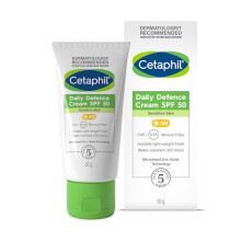 Daily Defence SPF 50 Face Cream, Mineral Sun Cream, Fragrance Free and Non-Comedogenic, 50g