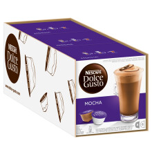 Dolce Gusto Mocha Coffee Pods, 16 Capsules (24 Servings, Pack of 3, Total 48 Capsules)
