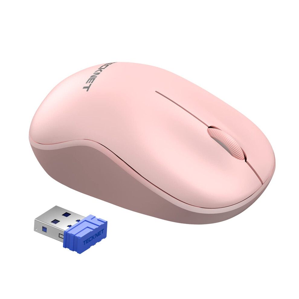 Wireless Mouse for Laptop, 2.4GHz USB Mini Computer Mice, 1200 DPI Optical Small Portable Cordless Mouse Compatible with PC, Mac and Linux, 18 Months