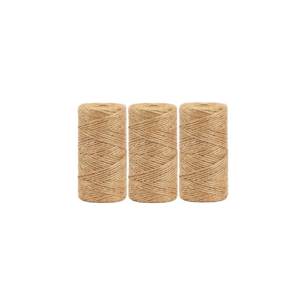 2Mm Jute Garden String, 300M Long Natural Jute Twine String Brown String For Gift Wrapping, Gardening Floristry And Crafts Decoration 613072588248