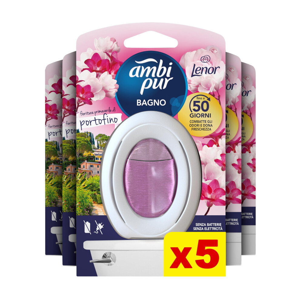 Bathroom Air Freshener, Odour Eliminator, Blossom & Breeze, 5 count