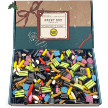 | Liquorice Gift Set Box | Pick and Mix Allsorts Hamper | Premium Finnish 850g Retro Assortment | Birthday Christmas Stocking Filler Selection