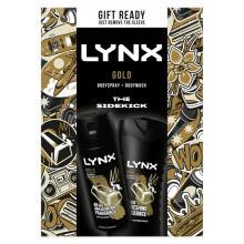 Gold The Sidekick Duo Deodorant Gift Set Body Wash & Body Spray perfect for his daily routine 2 piece