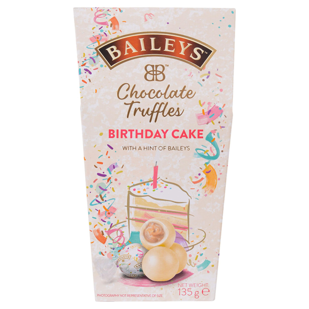 Irish Cream Birthday Cake Chocolate Truffles In A Box - 135g