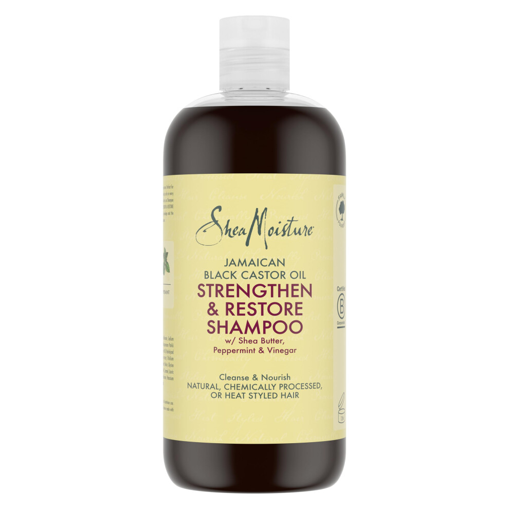 Jamaican Black Castor Oil Strengthen & Restore Shampoo sulphate free shampoo for natural, chemically processed, or heat styled hair 473 ml