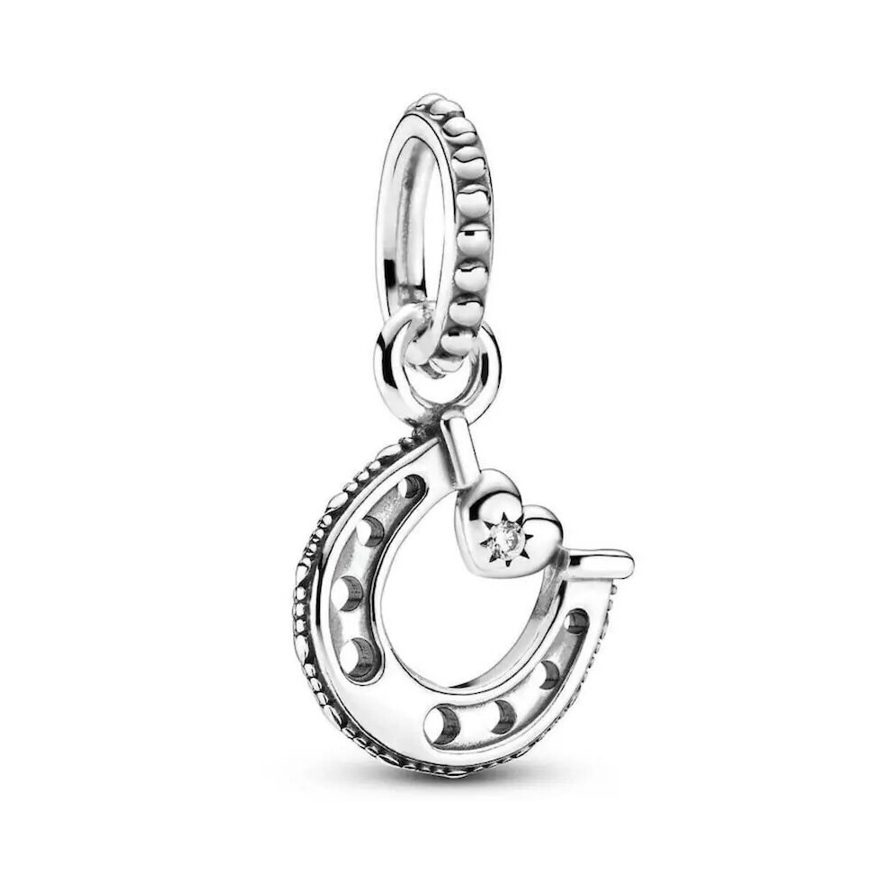 Horseshoe Dangle Good Luck charm for women bracelet S925 Sterling Silver Gifts For Women