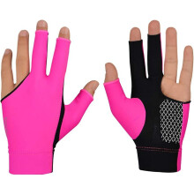 3 Finger Billiards Gloves Snooker Cue Professional Glove Show Pool Cue Gloves Sport Glovefor Left Right Hand M