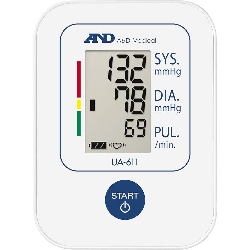 A&D Medical Blood Pressure Monitor BIHS Approved UK Blood Pressure Machine UA-611