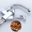 (Black) Pull-Out Kitchen Sink Faucet Multifunctional Pressurized Sprayer Booster 5