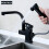 (Black) Pull-Out Kitchen Sink Faucet Multifunctional Pressurized Sprayer Booster 1