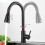 (black) Brushed Kitchen Faucet Single Hole Pull Out Spout Kitchen Sink Mixer Tap 3