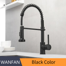 (Black) G1/2 Kitchen Faucets Black Brass Faucets for Kitchen Sink  Single Lever