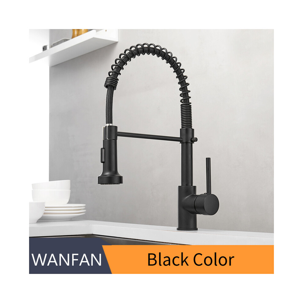 (Black) G1/2 Kitchen Faucets Black Brass Faucets for Kitchen Sink  Single Lever